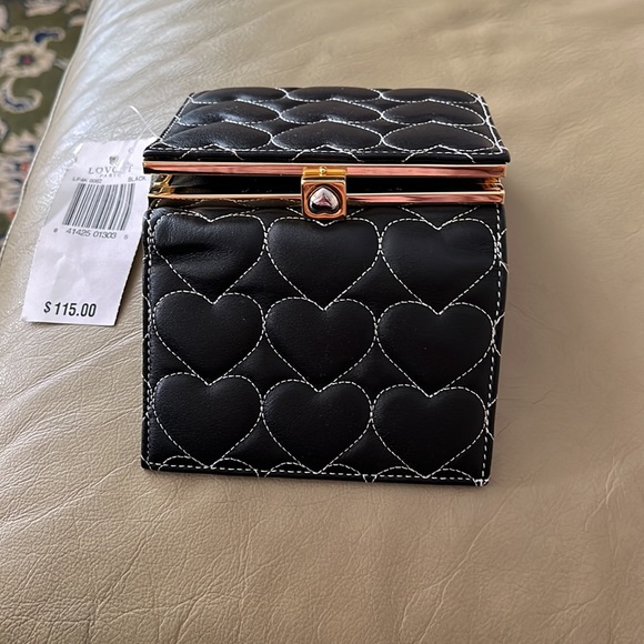 Price Firm!!! NWT! Lovcat Paris Black Leather Bill fold w/ change compartment. - Picture 12 of 13